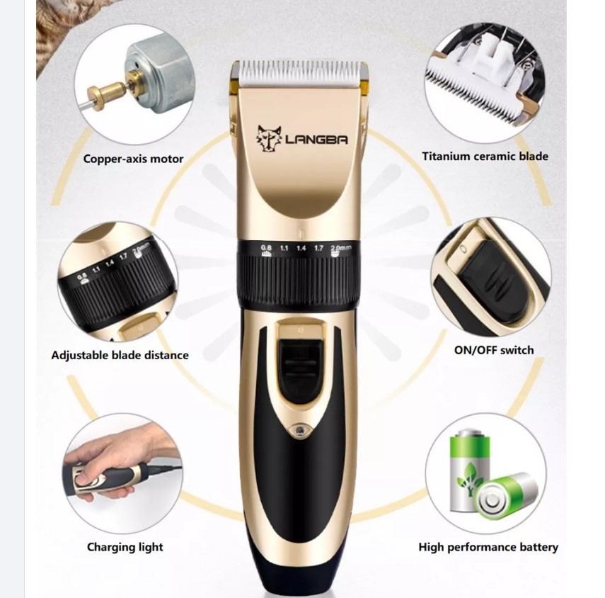 LANGBA AB60 akumulátorový stroj na stříhání zvířat