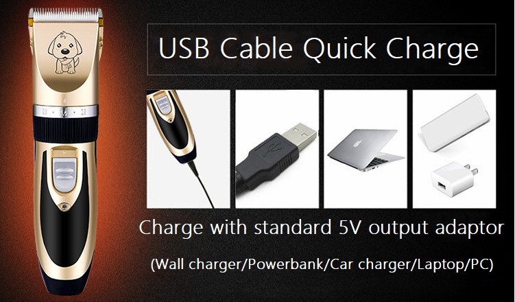 A60 usb bezdrátový střihač zvířat