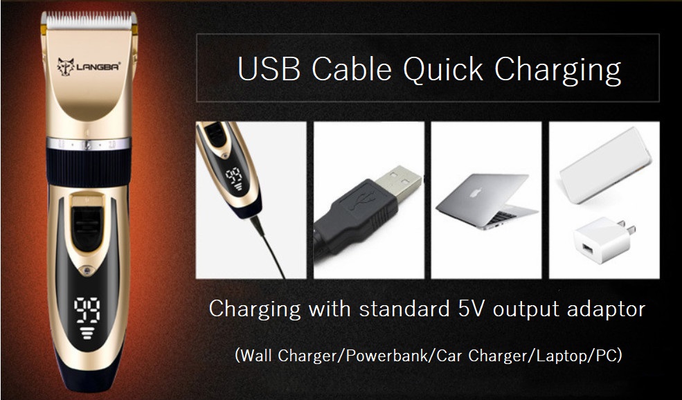 D88 Akumulátorový zastřihovač pro domácí mazlíčky