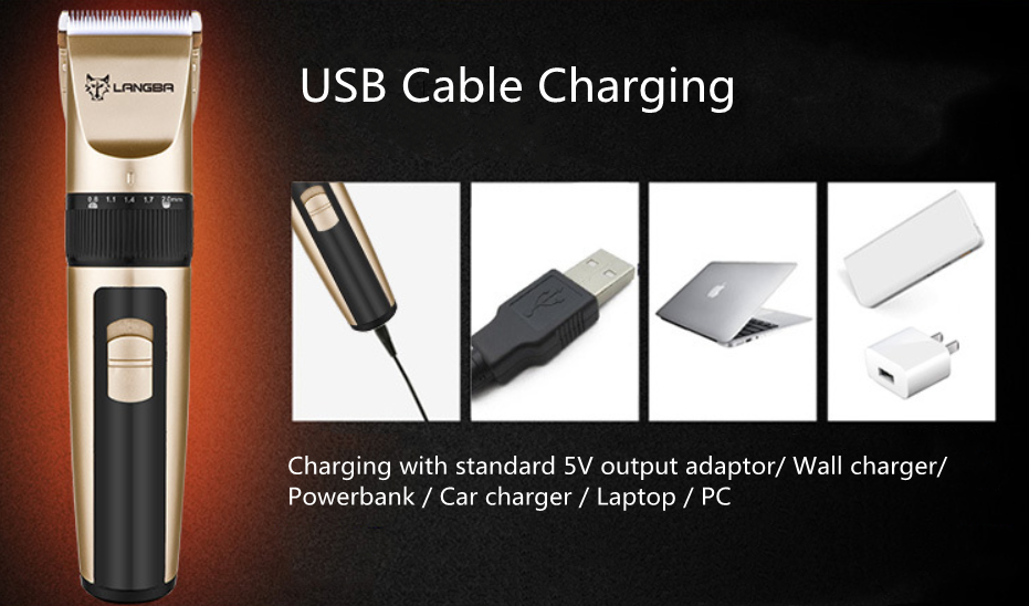 P65 USB bezdrátový střihač domácích zvířat