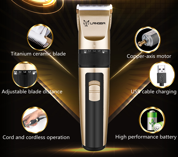 P65 USB bezdrátový střihač domácích zvířat